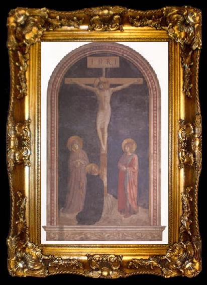 framed  Fra Angelico Crucifixion with st dominic (mk05), ta009-2